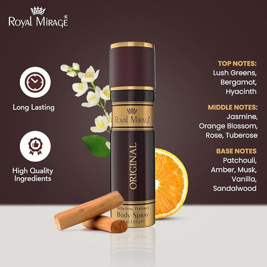 ROYAL MIRAGE BODY SPRAY 200ML