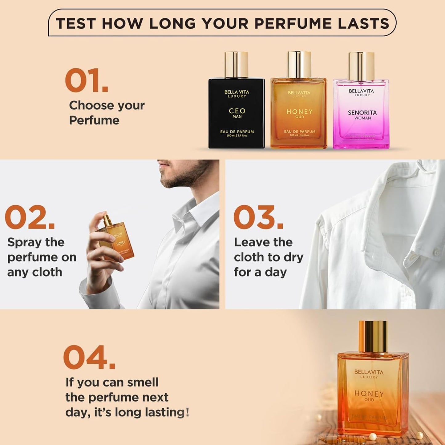 Bellavita Luxury Honey Oud 100ml