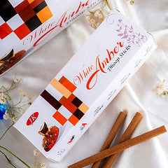 White Amber Natural Sticks - 50 Gms