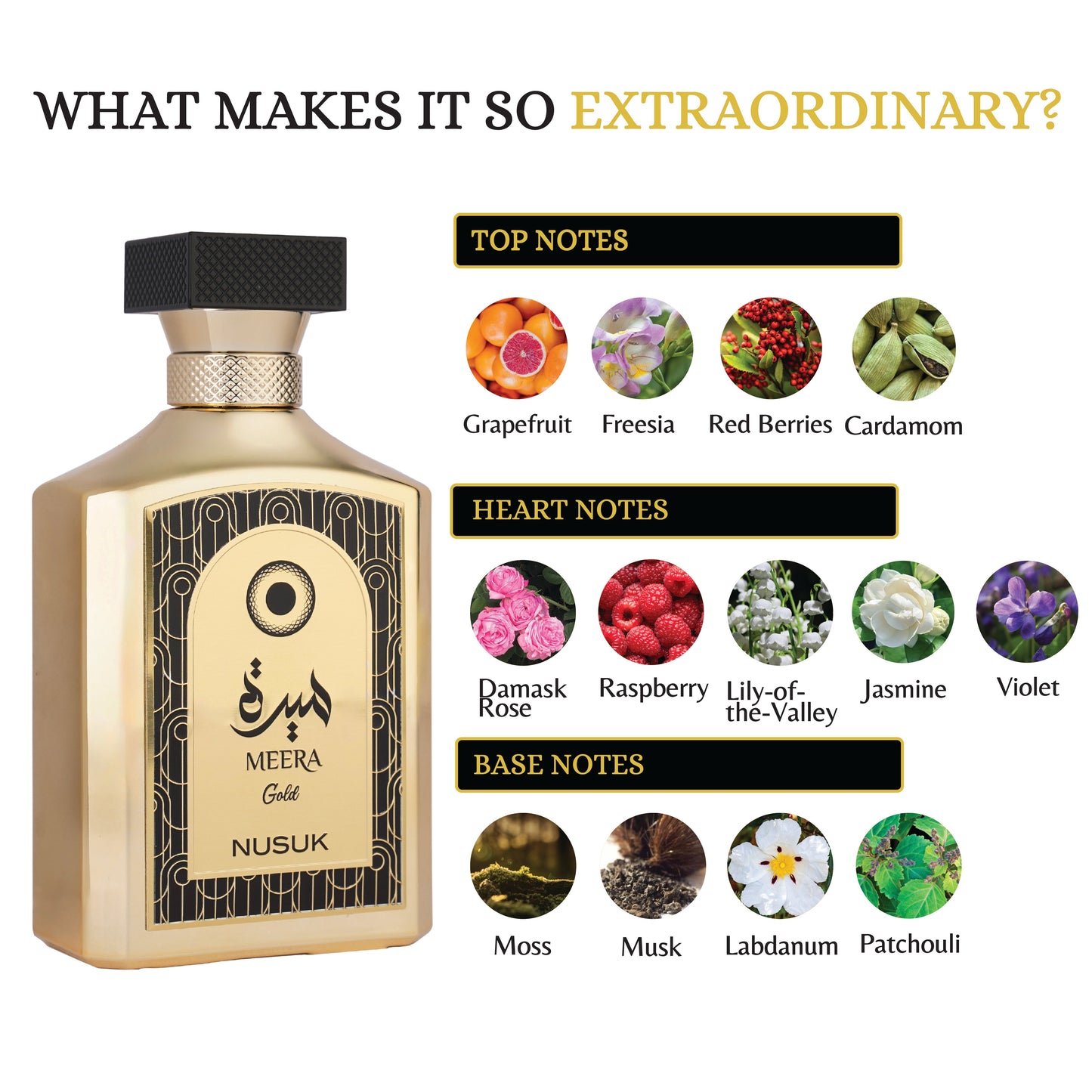 NUSUK MEERA GOLD Perfume100 ml