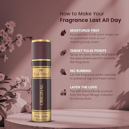 ROYAL MIRAGE BODY SPRAY 200ML